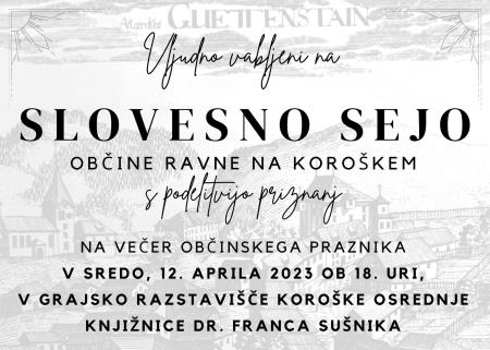 Vabilo na slovesno sejo splet